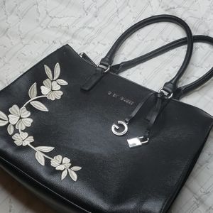 Black Flower Guess Purse